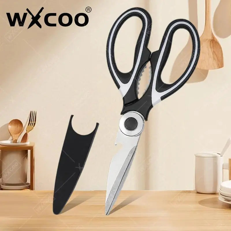 Ciseaux de cuisine inox multifonctions pour couper viandes et os ciseaux