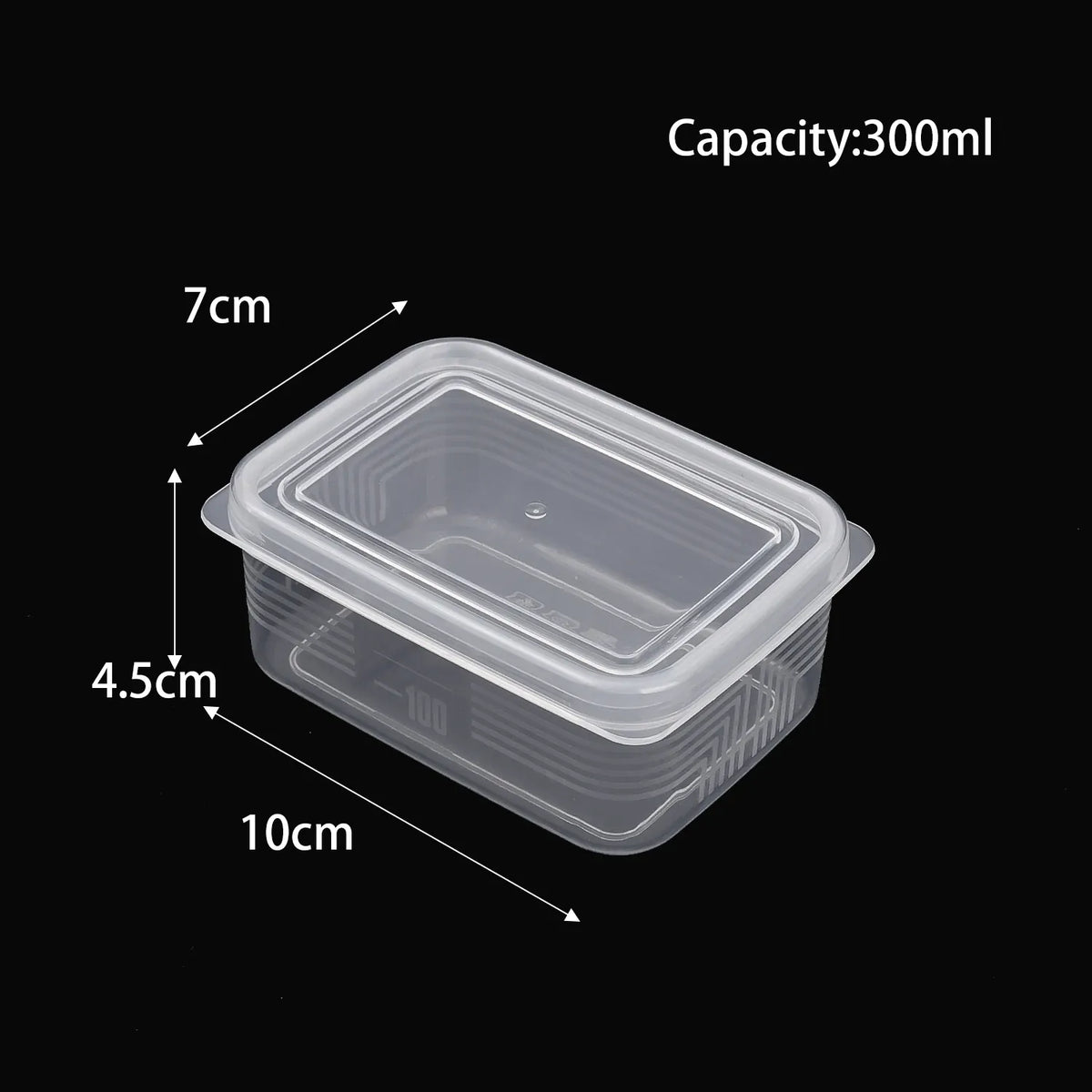 Boîte Organisateur Transparent de Conservation 5 Pièces Rangement Frigo