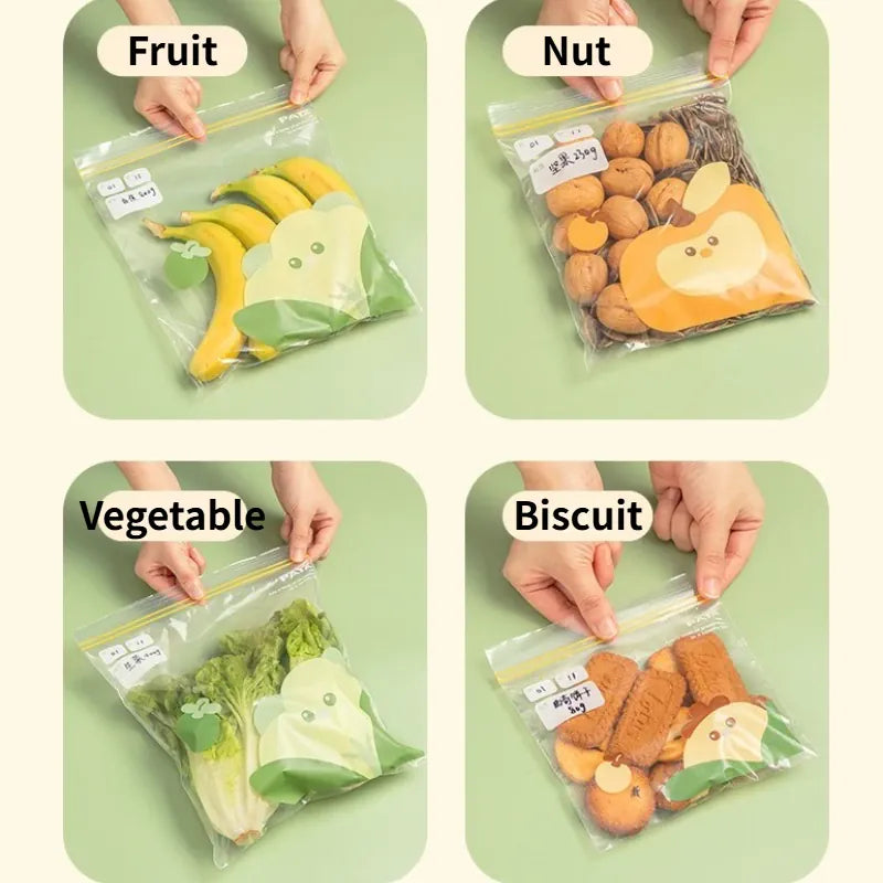 Sacs de Conservation Alimentaire Réutilisables avec Zip - Lot de 6 far