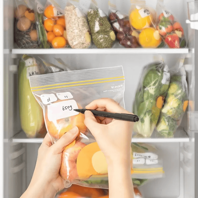 Sacs de Conservation Alimentaire Réutilisables avec Zip - Lot de 6 ssr