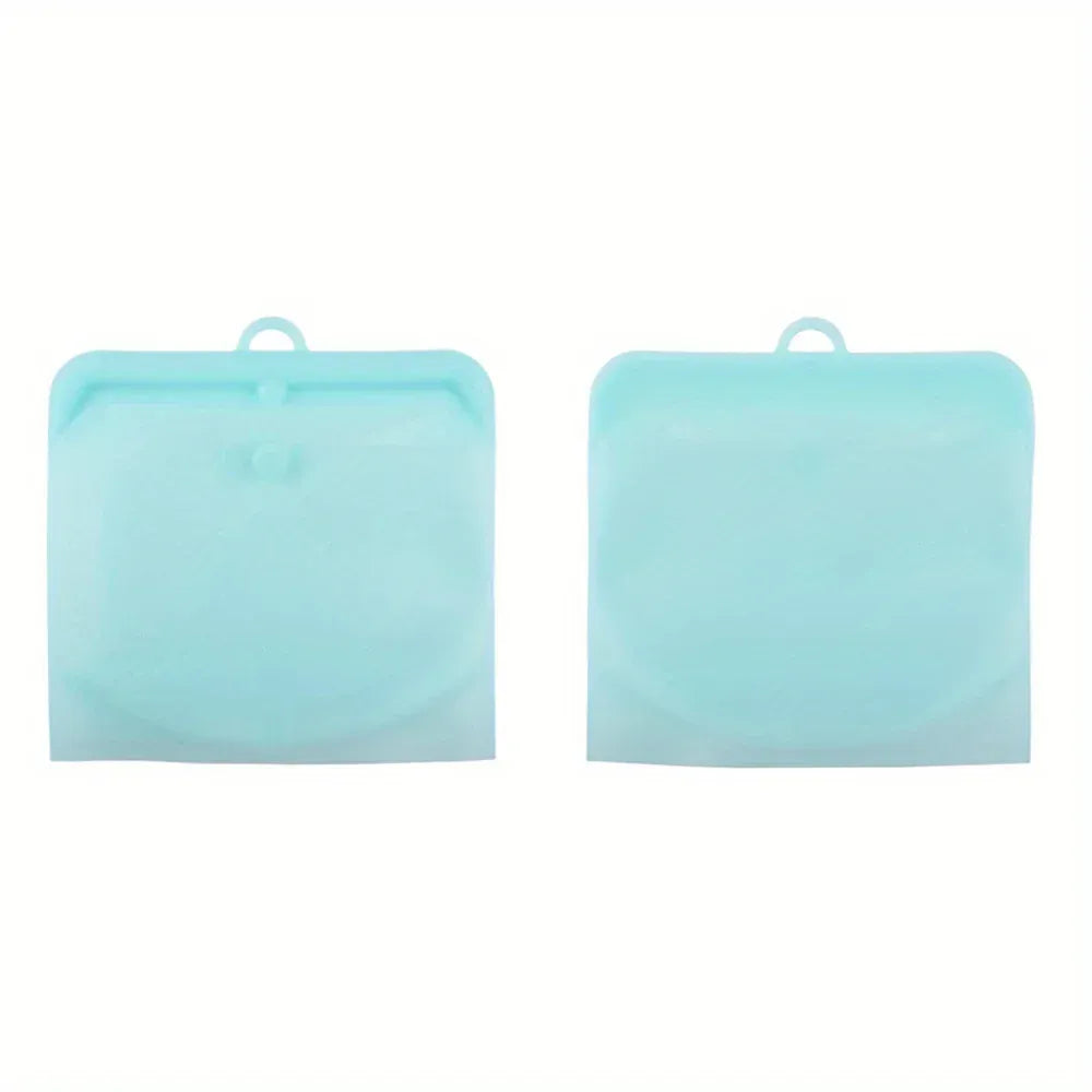 Sachets Silicone Réutilisables - Lot de 6 Pièces Hermétiques
