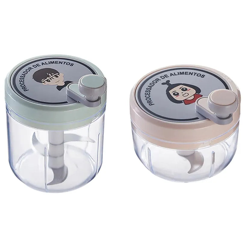 Hachoir Manuel 200–400 ml Ail Oignons Herbes Acier Inoxydable hachoir manuel