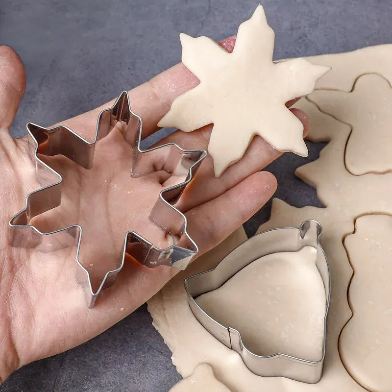 Emporte-pièces de Noël en Acier Inoxydable – Set de 6 Formes Festives emportepieces