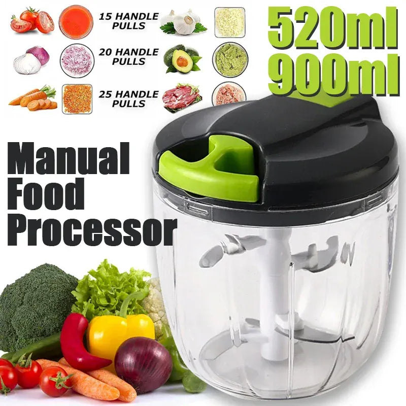 Hachoir Manuel 520ml 900ml | Couper Légumes et Ail Portable hachoir manuel