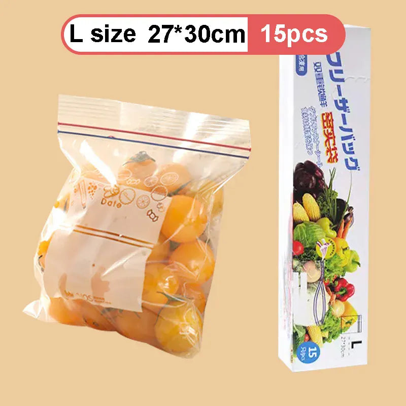 Sachets Zip Alimentaires Réutilisables - Lot de 30 pièces Hermétiques