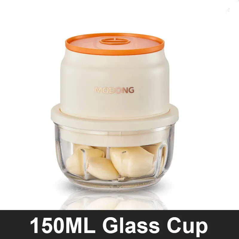 Hachoir Électrique Rechargeable 45W — Bol en Verre 150 / 250 / 300 ml hachoir electrique