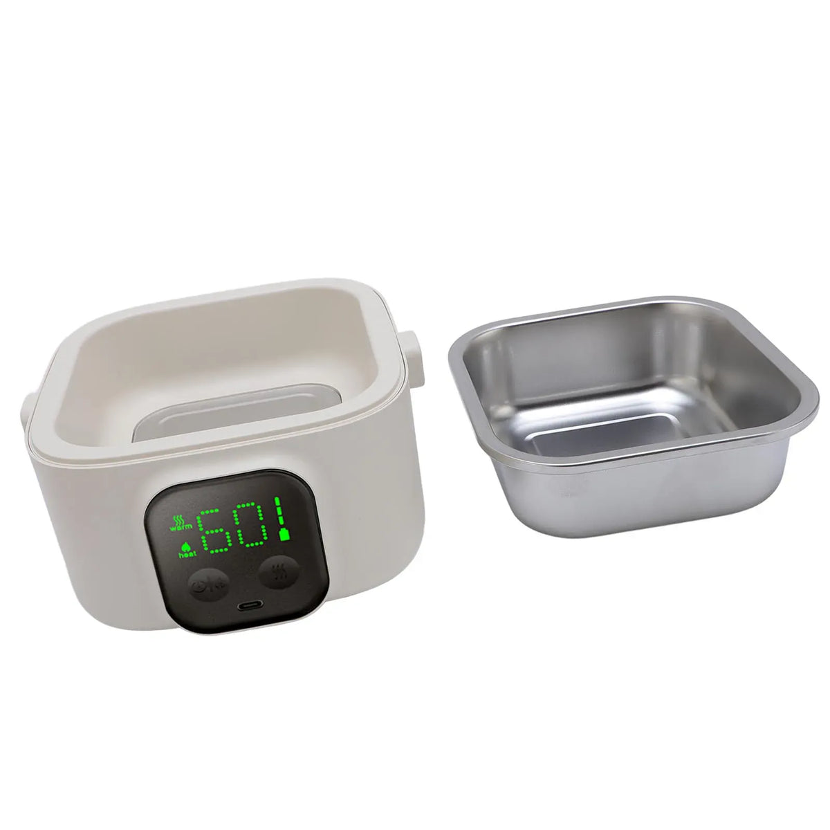 LunchBox Chauffante Sans Fil — 500 ml — 8800 mAh — Minuterie — Cuve Inox 304 lunchboxchauf