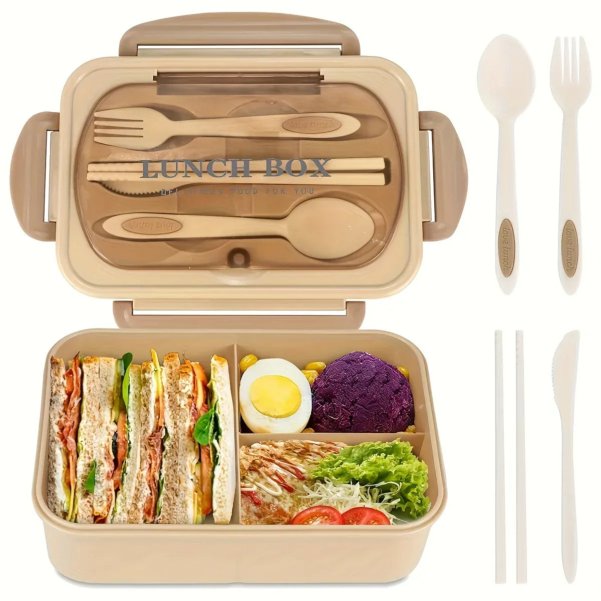 Bento Box Isotherme 2 Compartiments - Contenant Scellé Portable lunchbox