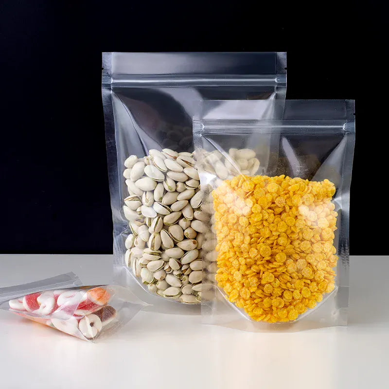 Sachets Zip Alimentaires Transparent - Lot de 50 pièces 20x30cm