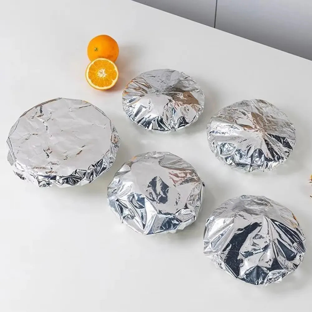 Couvercles Alimentaires Réutilisables en Aluminium - Lot de 60 Pieces