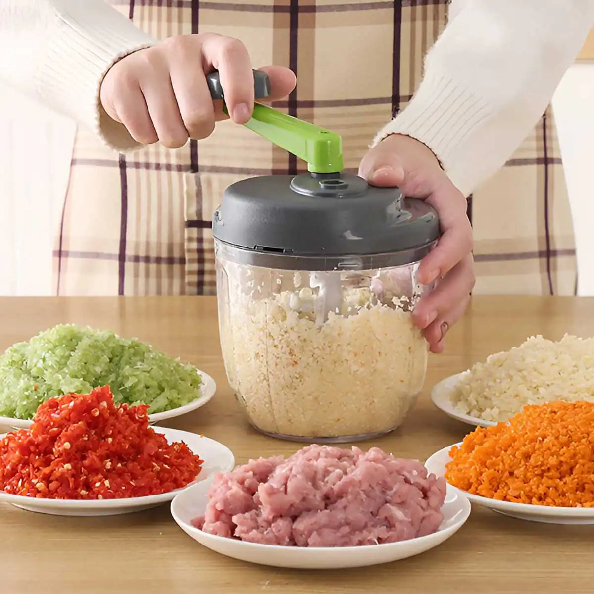 Hachoir Manuel 520ml pour Viande et Légumes avec Poignée Ergonomique hachoir manuel