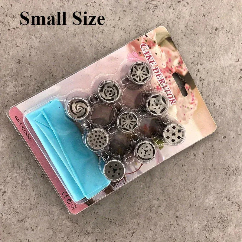 Douille à Pâtisserie en Acier Inoxydable - 3 Pièces Fleur Rose douillepoche