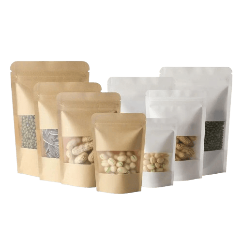 Sachets Kraft à Fenêtre Transparentes - Lots de 200 à 500 ssj