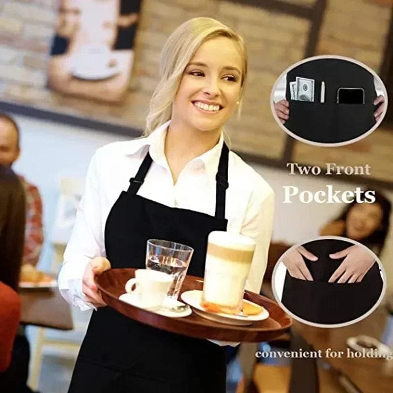 Tablier de Cuisine Réglable Imperméable Anti-huile avec Poche pour Cuisine et Barbecue tablier