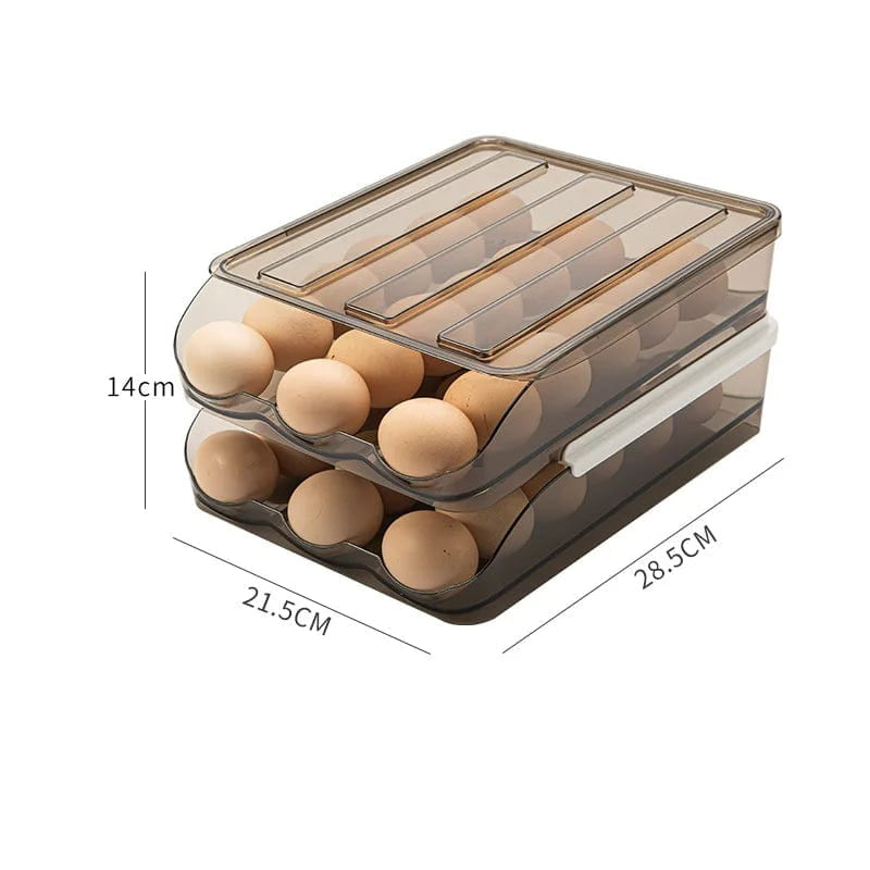 Range-œufs automatique à couches multiples pour refrigerator box de fraîcheur - Organisateur de cuisine