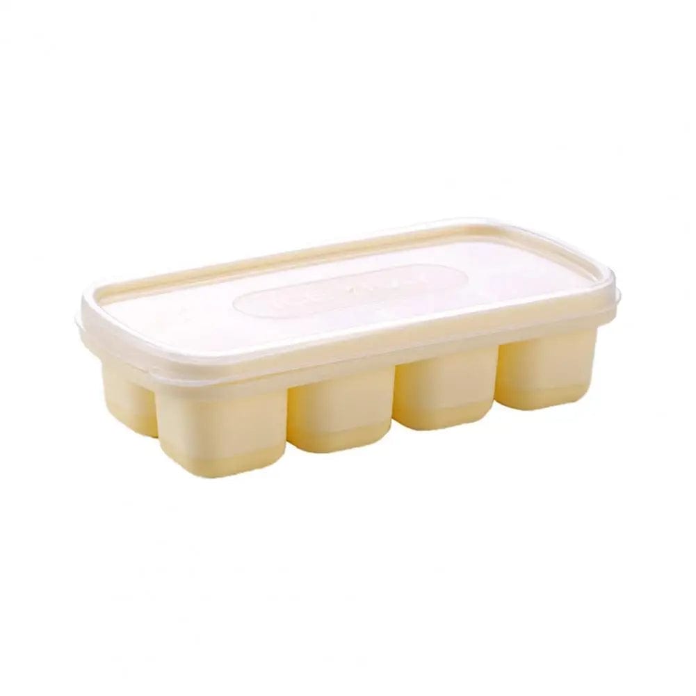 Bac à Glaçons à 8 compartiments en Silicone avec Couvercle bac à glaçons