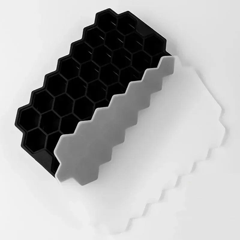Bac à glaçons en silicone réutilisable 37 compartiments en nid d'abeilles bac à glaçons
