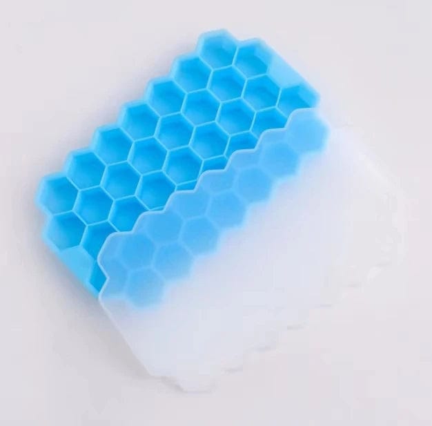 Bac à glaçons en silicone réutilisable 37 compartiments en nid d'abeilles bac à glaçons