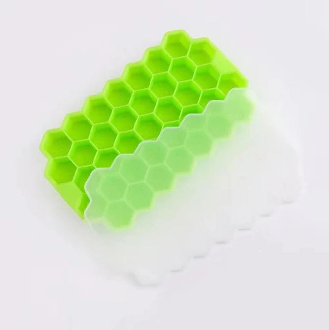 Bac à glaçons en silicone réutilisable 37 compartiments en nid d'abeilles bac à glaçons