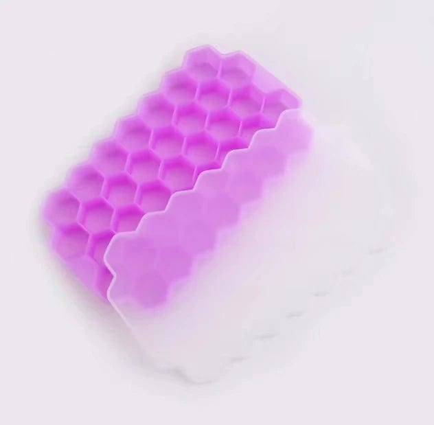 Bac à glaçons en silicone réutilisable 37 compartiments en nid d'abeilles bac à glaçons