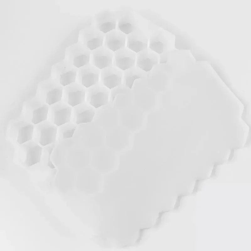 Bac à glaçons en silicone réutilisable 37 compartiments en nid d'abeilles bac à glaçons