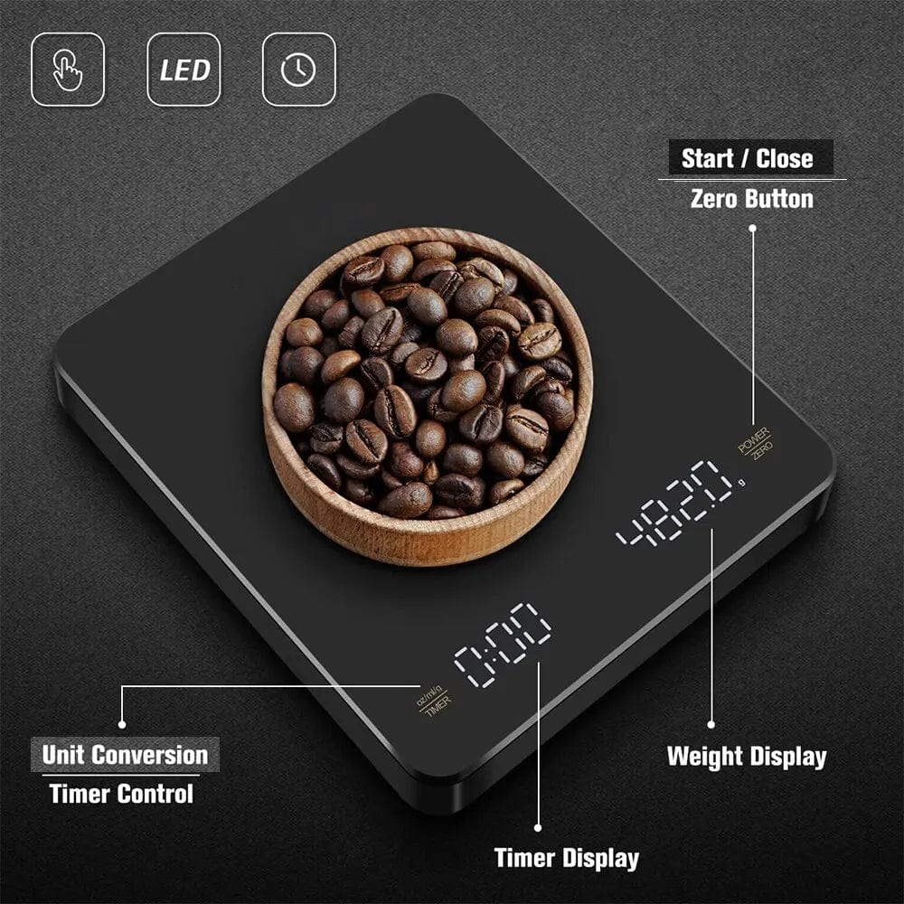 Balance de Café Numérique avec Minuteur Ecran LED balance