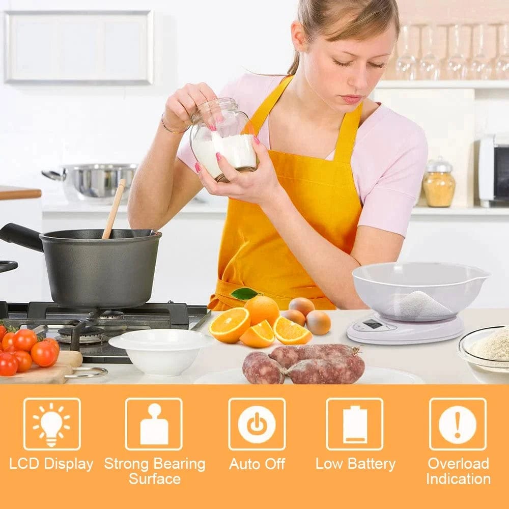 Balance de Cuisine Numérique 5kg/1g à LED balance