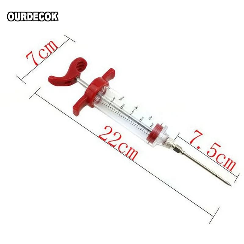 Seringue Injecteur de Marinades pour Barbecue 30ml - Accessoire Cuisine BBQ barbecue