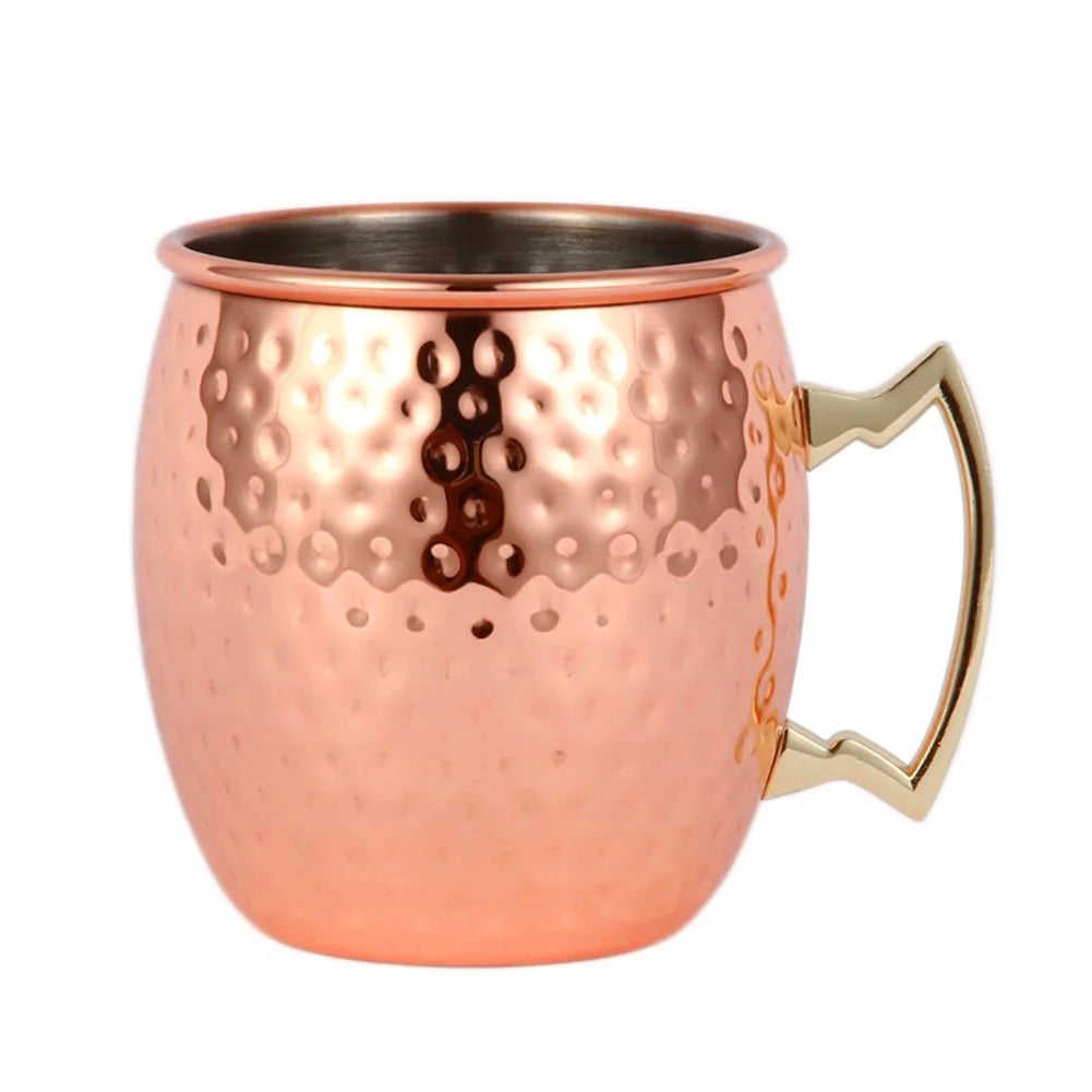 Mug Moscow Mule Martelé Inox Finition Cuivre – À l'Unité ou Lot de 4