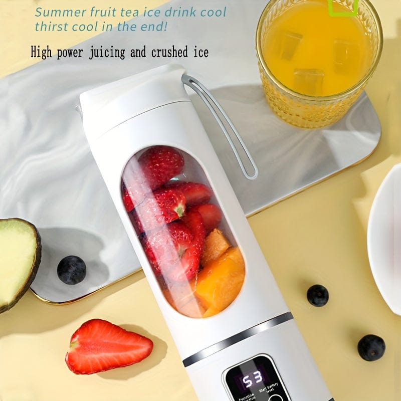 Blender USB Rechargeable avec affichage LED - 450ml, idéal smoothies & milkshakes blender