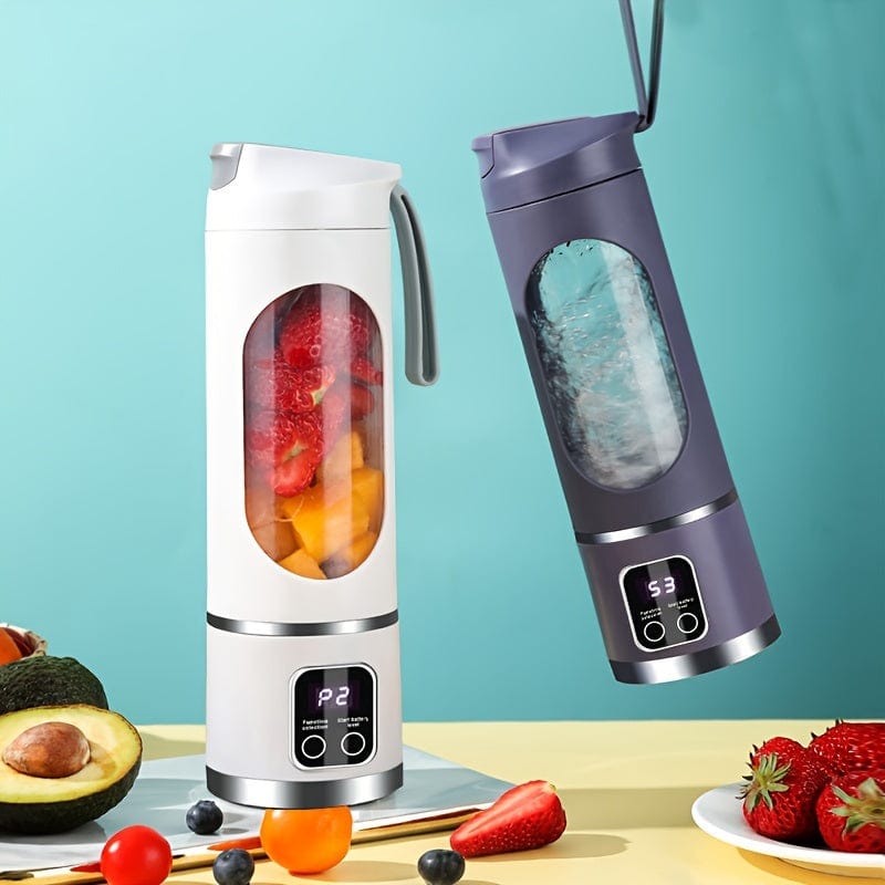 Blender USB Rechargeable avec affichage LED - 450ml, idéal smoothies & milkshakes blender