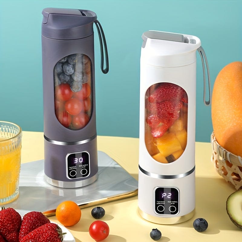 Blender USB Rechargeable avec affichage LED - 450ml, idéal smoothies & milkshakes blender
