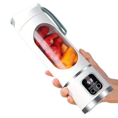 Blender USB Rechargeable avec affichage LED - 450ml, idéal smoothies &amp; milkshakes blender