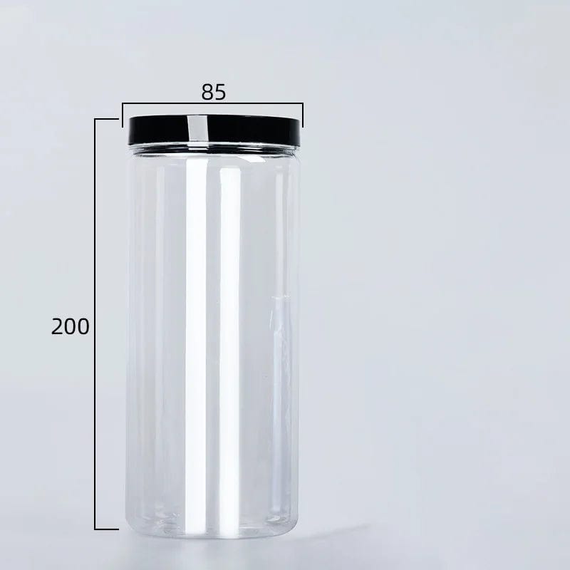 Boîte de Rangement Ronde Alimentaire à Couvercle Noir