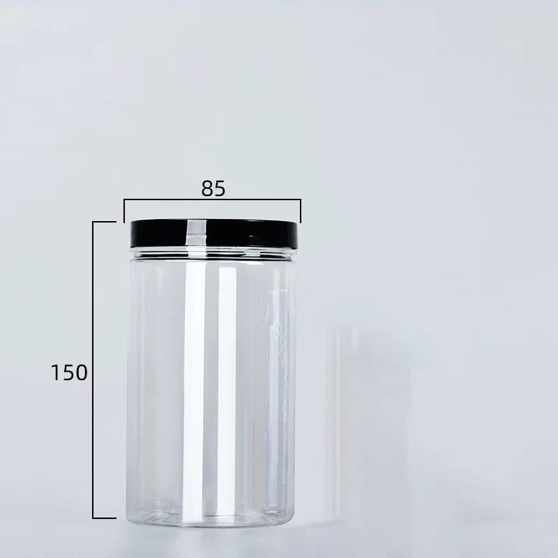 Boîte de Rangement Ronde Alimentaire à Couvercle Noir