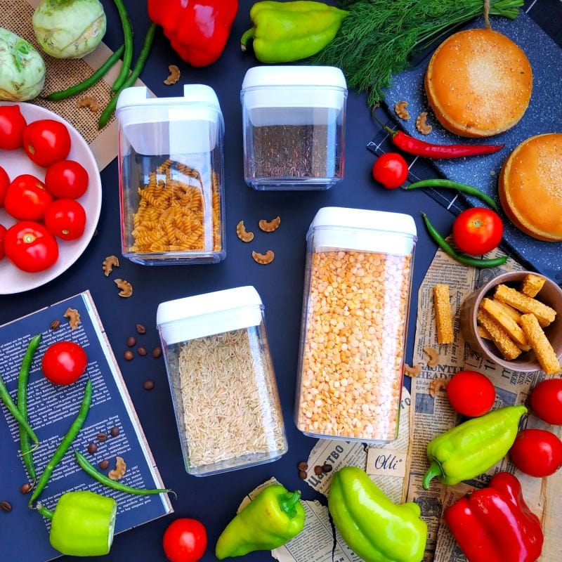 Boites de conservation des aliments et des ingrédients (Lot de 6) Boîtes Hermétiques