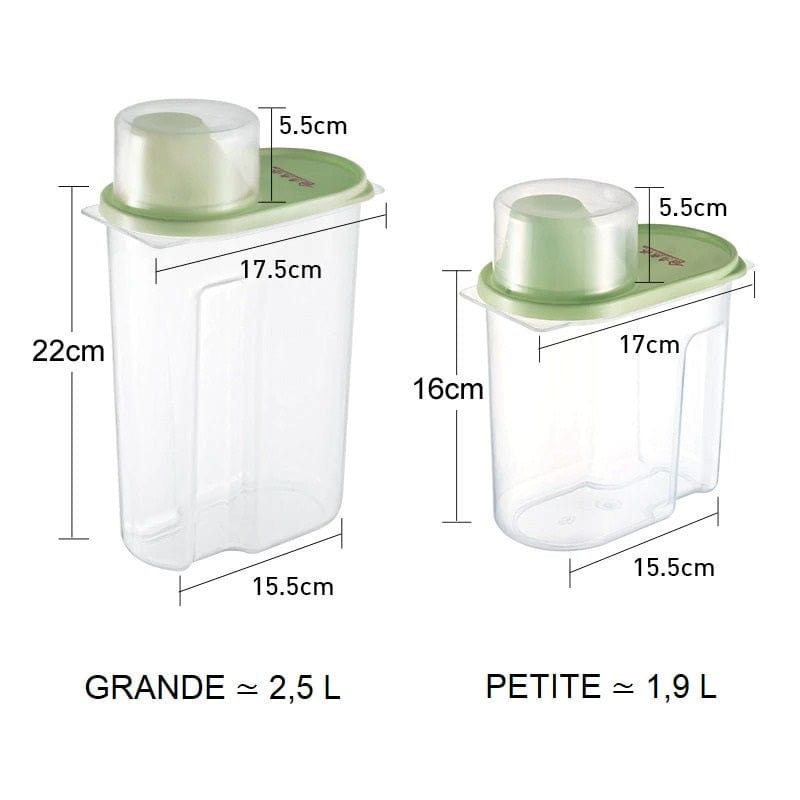 Boites de conservation des ingrédients Boîtes Hermétiques