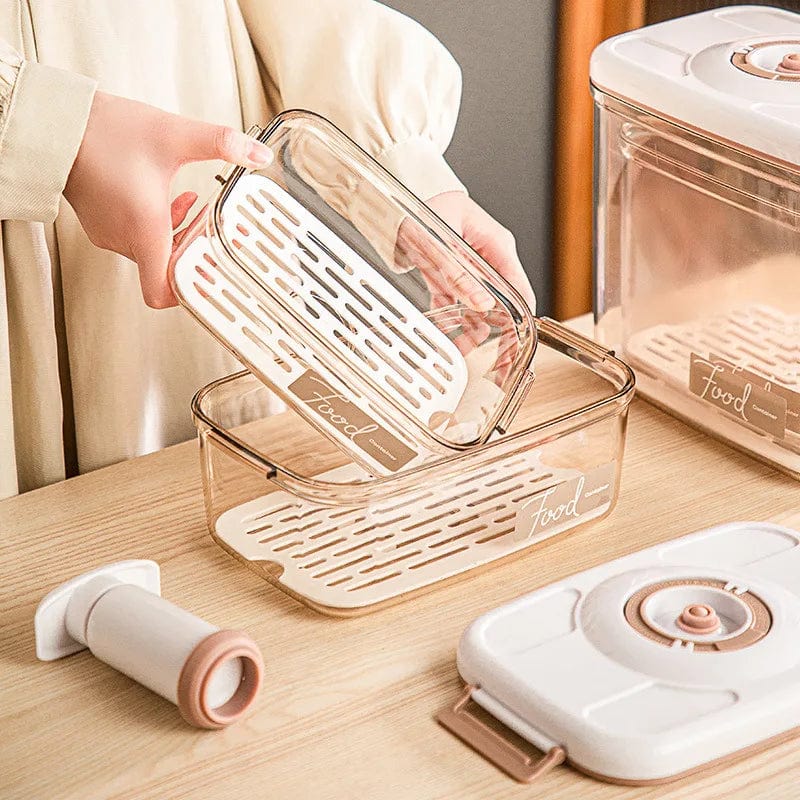 Boites hermétiques sous vide avec Pompe aspirante Boîtes Hermétiques