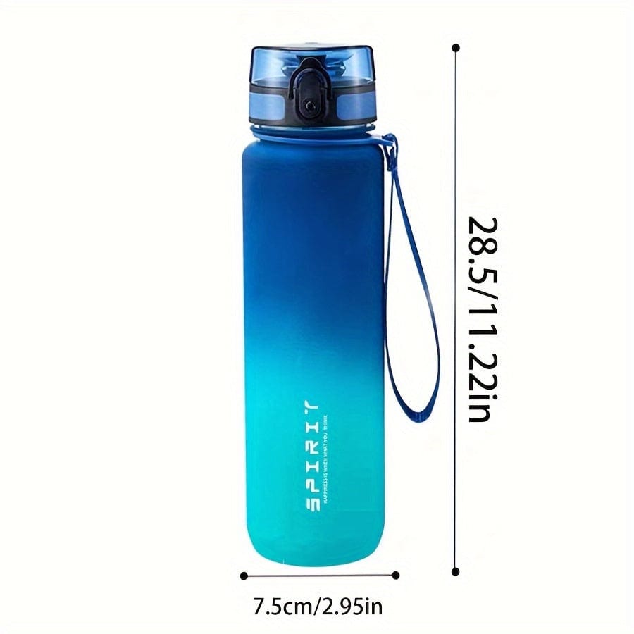 Bouteille d'eau Sportive en Plastique 500ml - Anti-Fuite - Pour Camping, Randonnée, Fitness - Cadeau Anniversaire