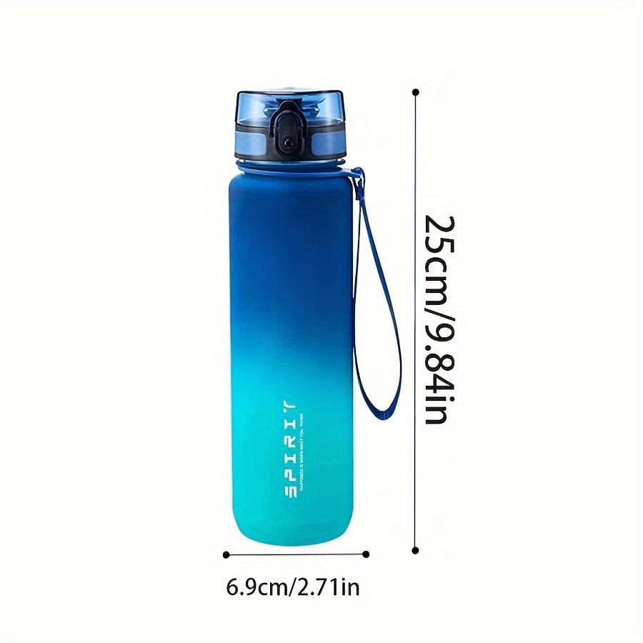 Bouteille d'eau Sportive en Plastique 500ml - Anti-Fuite - Pour Camping, Randonnée, Fitness - Cadeau Anniversaire
