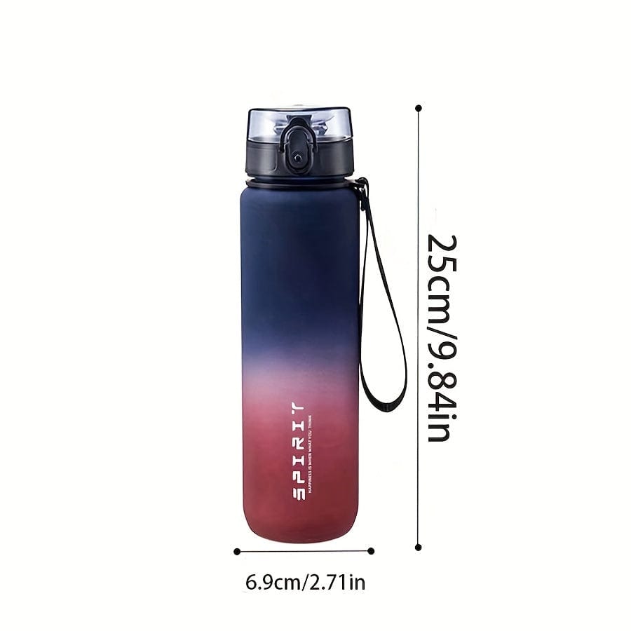Bouteille d'eau Sportive en Plastique 500ml - Anti-Fuite - Pour Camping, Randonnée, Fitness - Cadeau Anniversaire