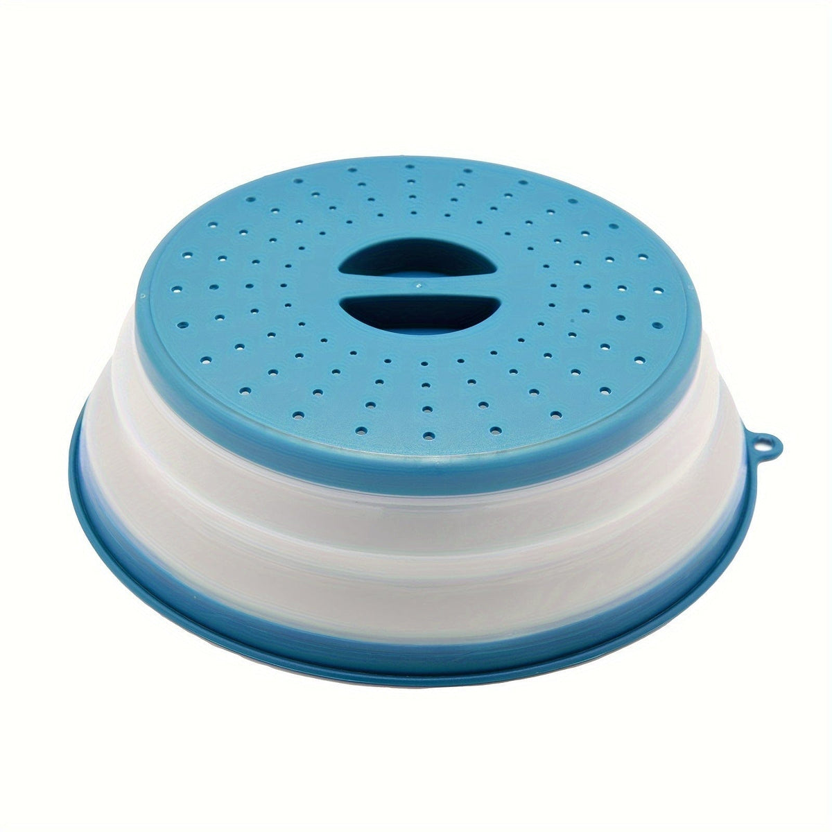 Cache-Micro-Ondes Pliant Ventilé Rond avec Poignée, Filtre Alimentaire Lavable, Ustensile Cuisine