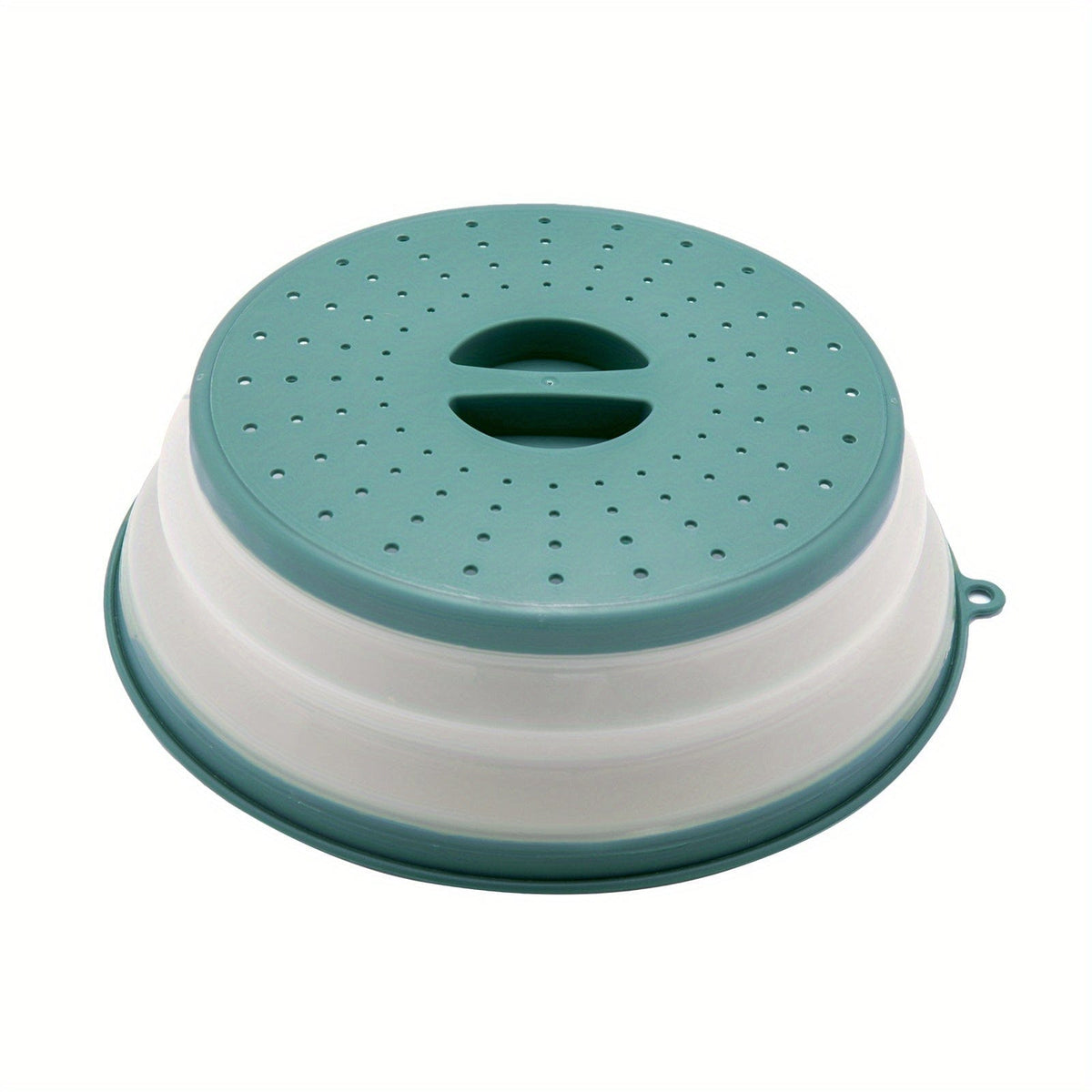 Cache-Micro-Ondes Pliant Ventilé Rond avec Poignée, Filtre Alimentaire Lavable, Ustensile Cuisine