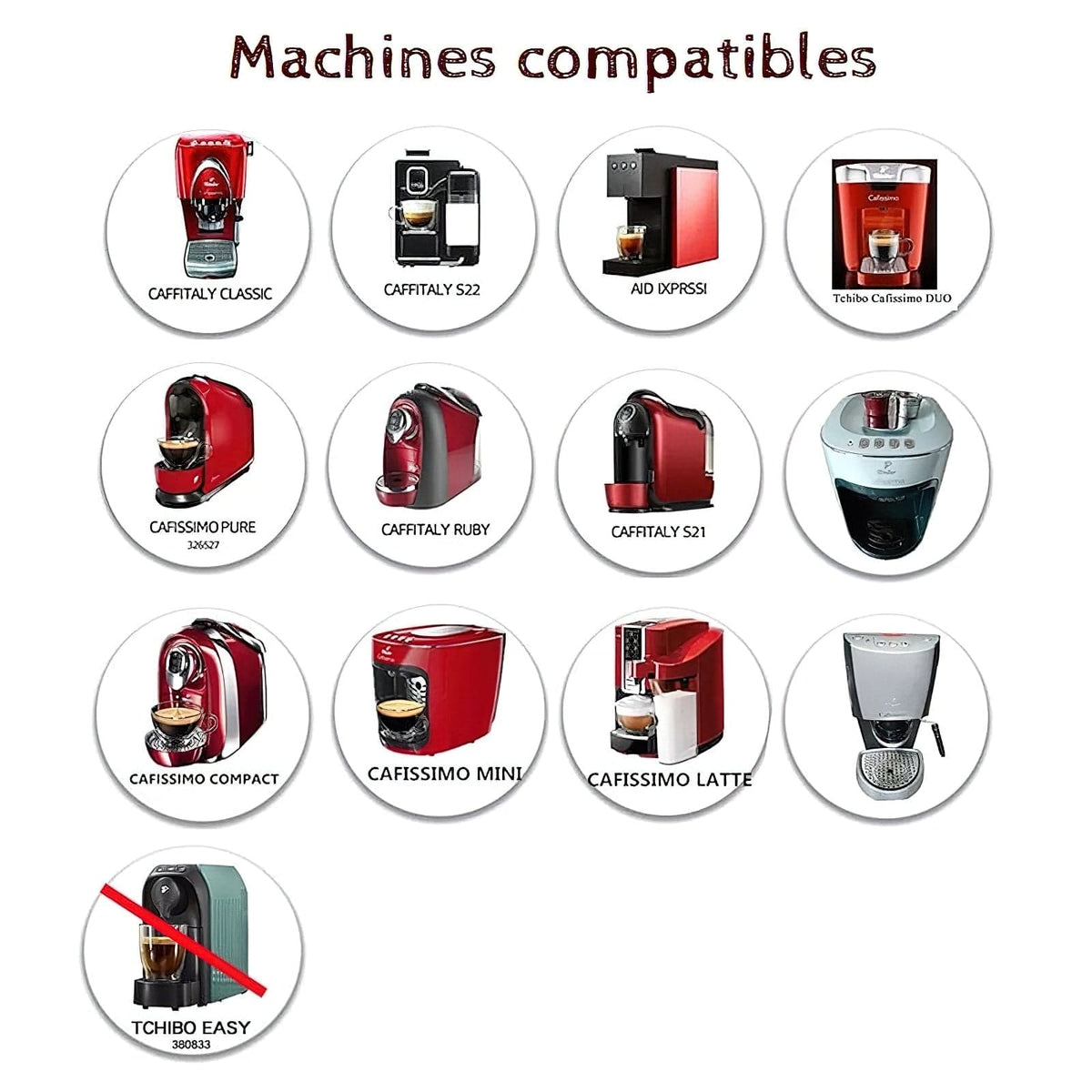 Capsules réutilisables pour Caffitaly, Cafissimo et Tchibo capsule
