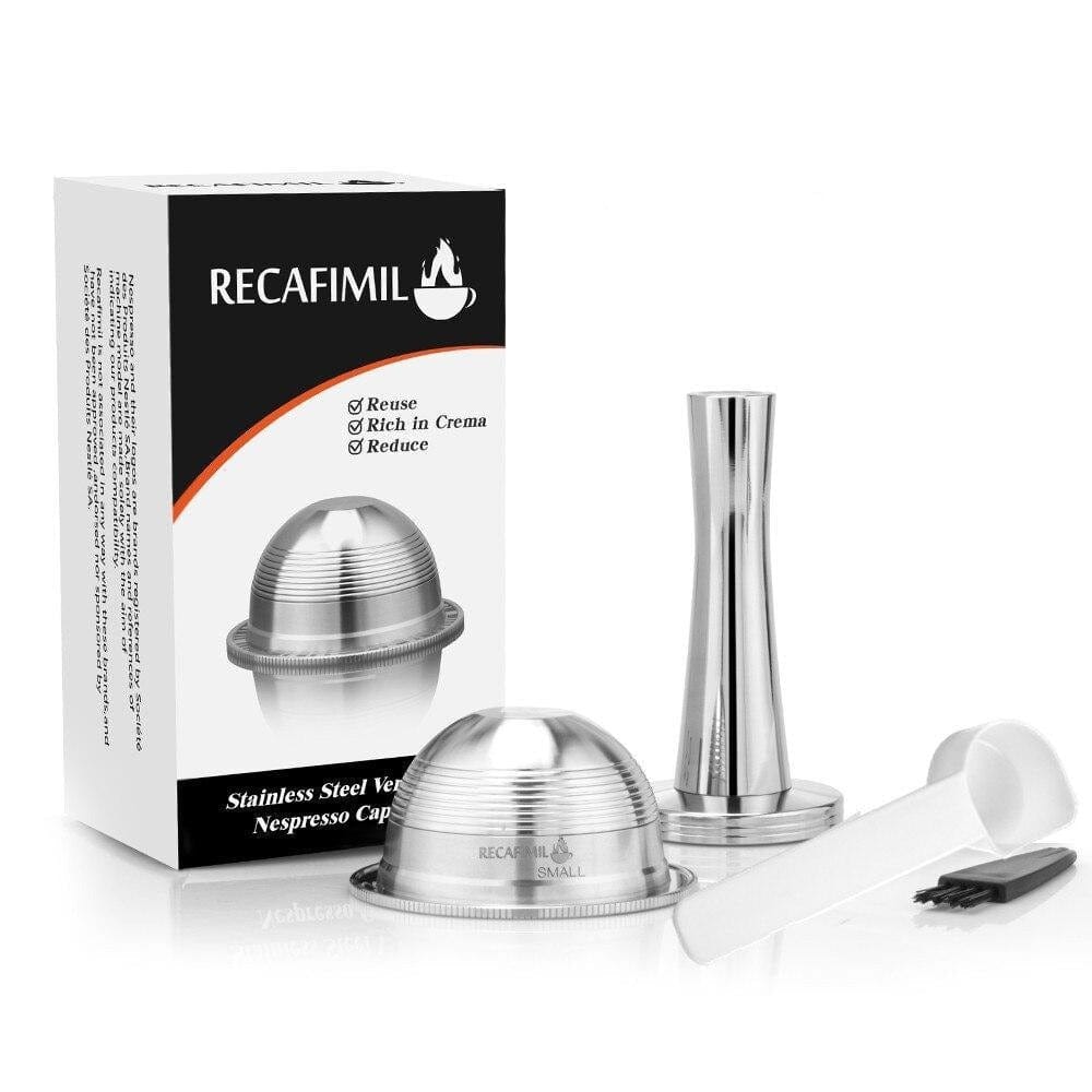 Capsules réutilisables pour Vertuo et Delonghi capsule