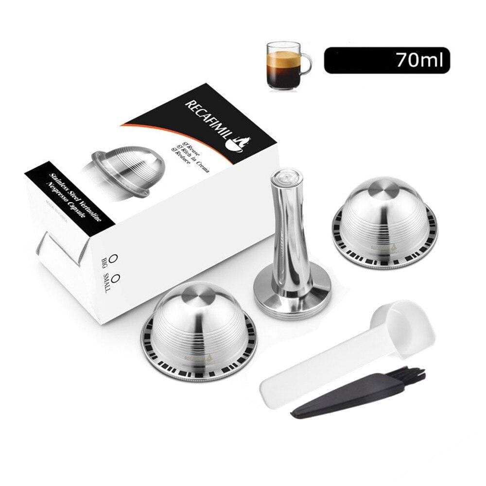 Capsules réutilisables pour Vertuo et Delonghi capsule