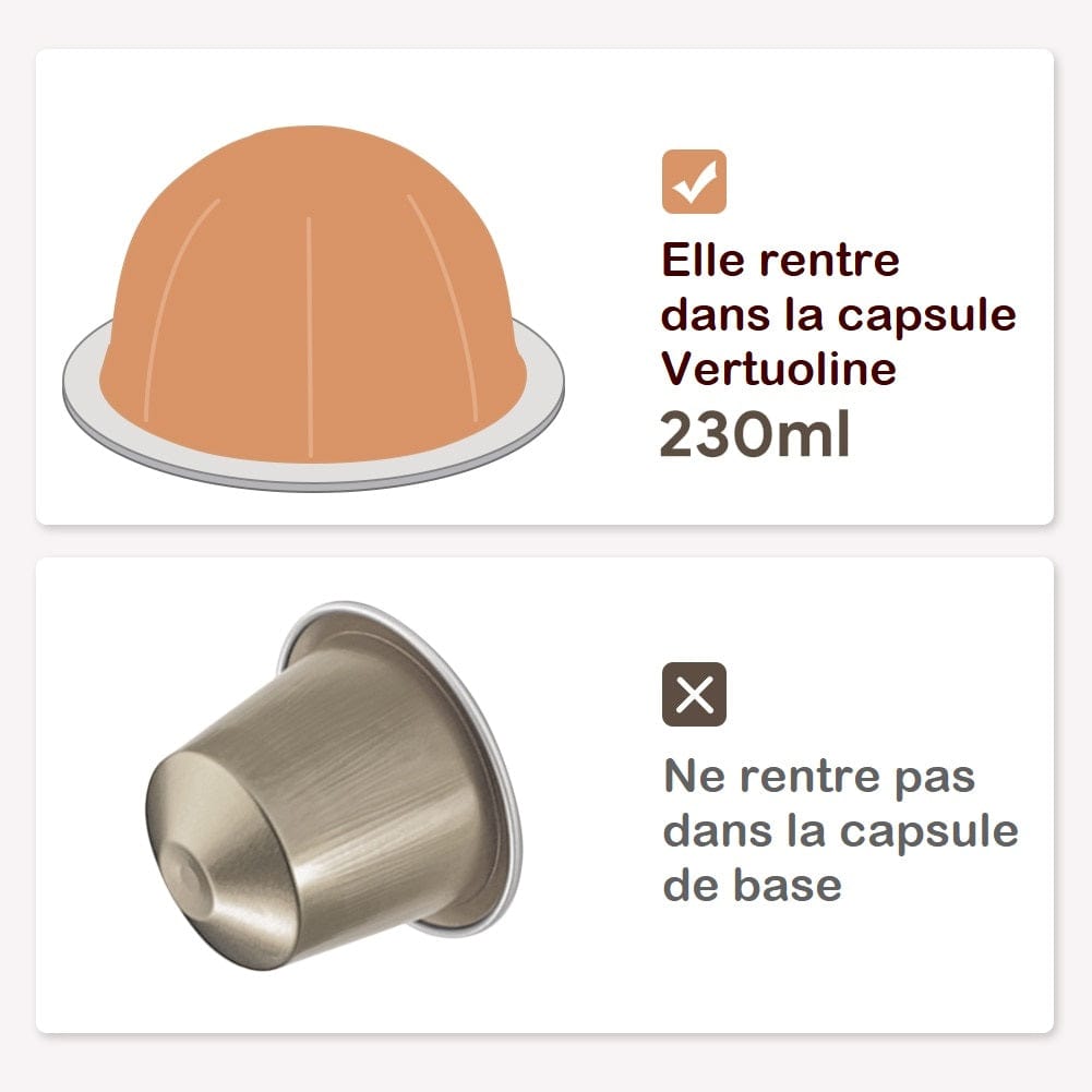 Capsules réutilisables pour Vertuo Next de Nespresso capsule