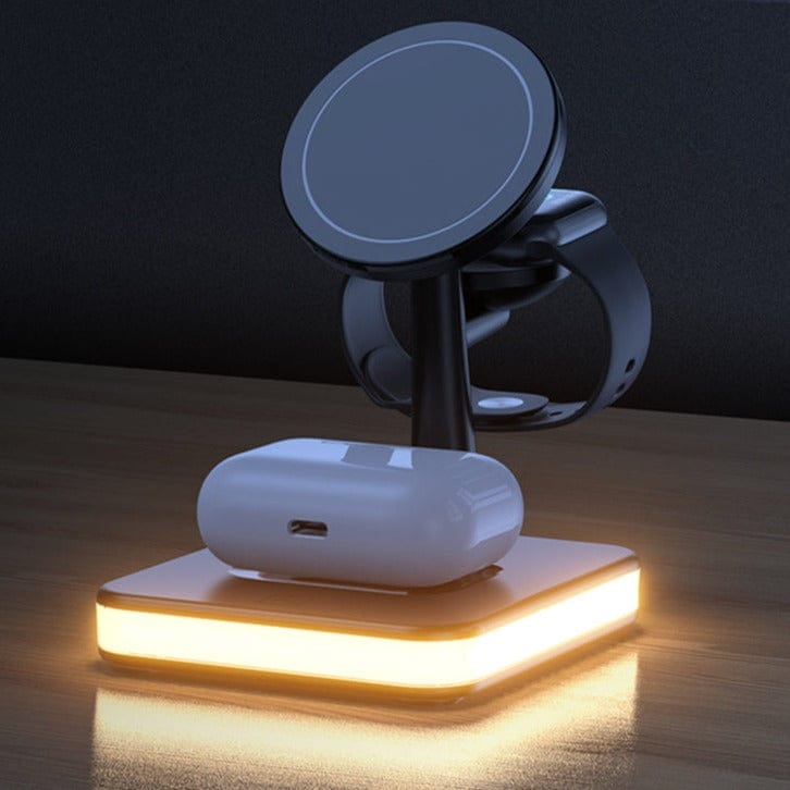 Chargeur Sans Fil Apple MadDock : Rechargez 4 appareils en même temps ! (Mieux que le MagSafe)