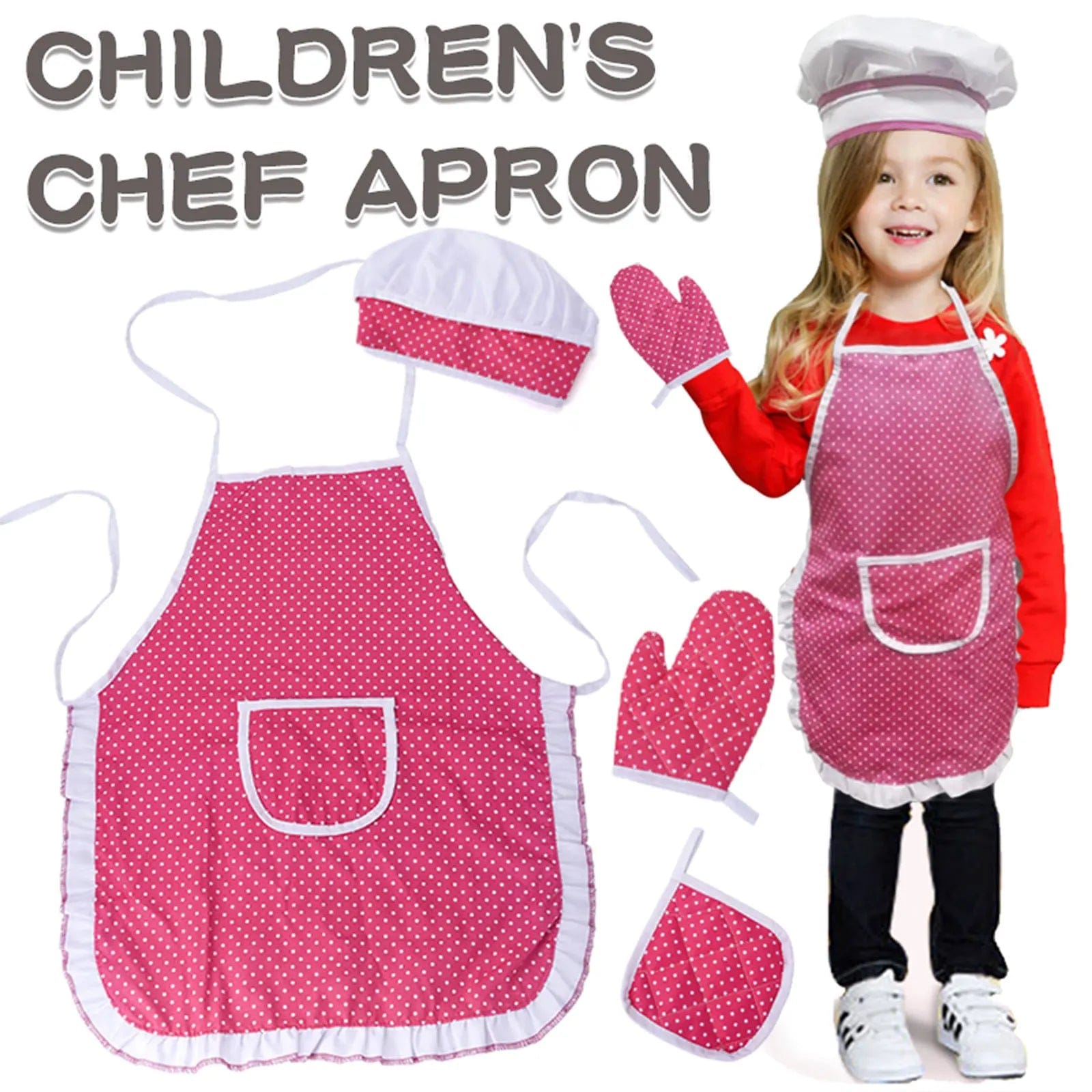 Tablier de cuisine pour enfant - Jeu de rôle - 0-12 ans - Jeu de cuisine tablier