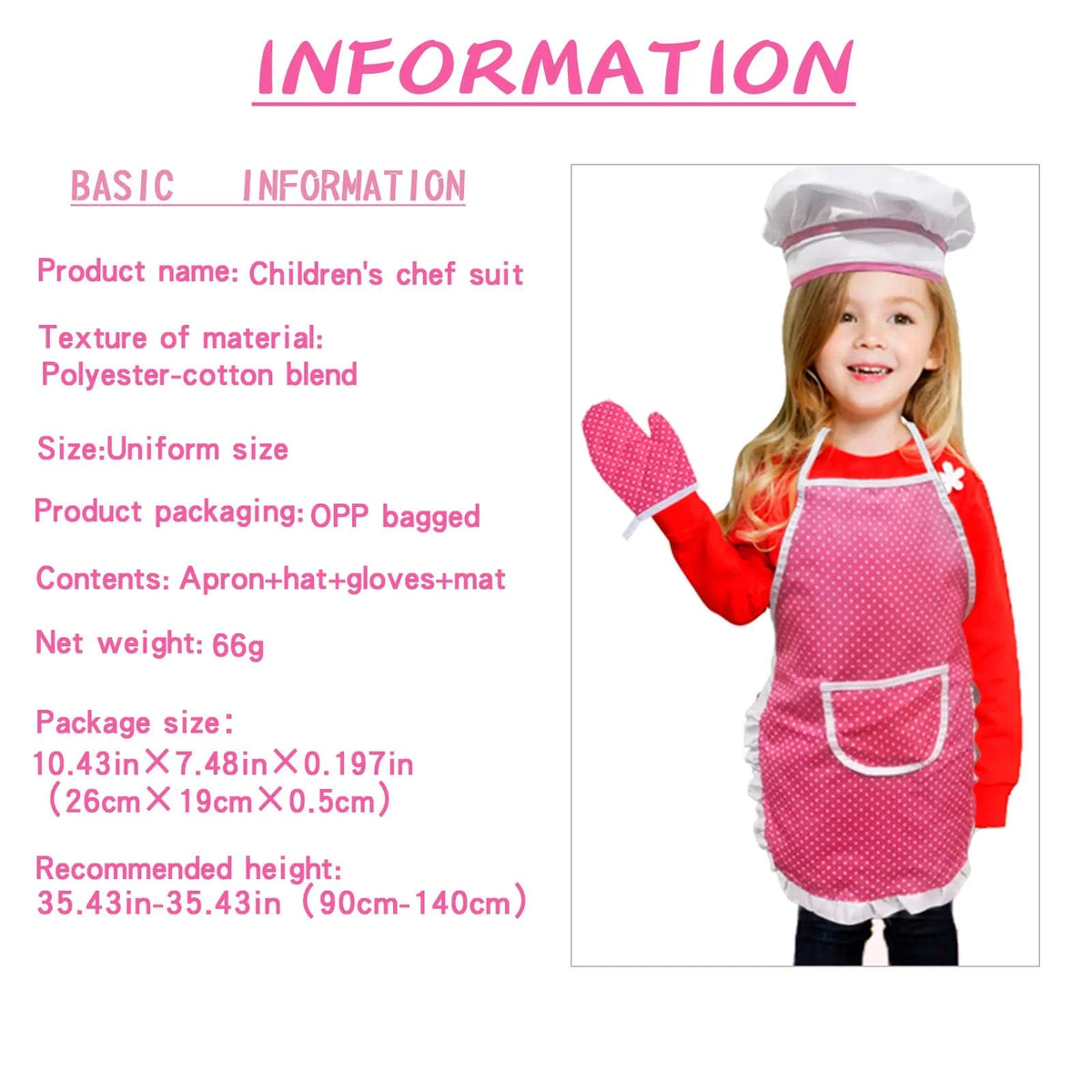 Tablier de cuisine pour enfant - Jeu de rôle - 0-12 ans - Jeu de cuisine tablier